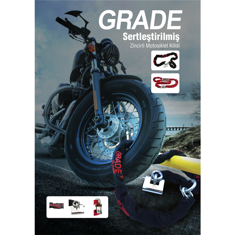GRADE PLUS Motorcycle Lock - Grade Motorcycle Locks